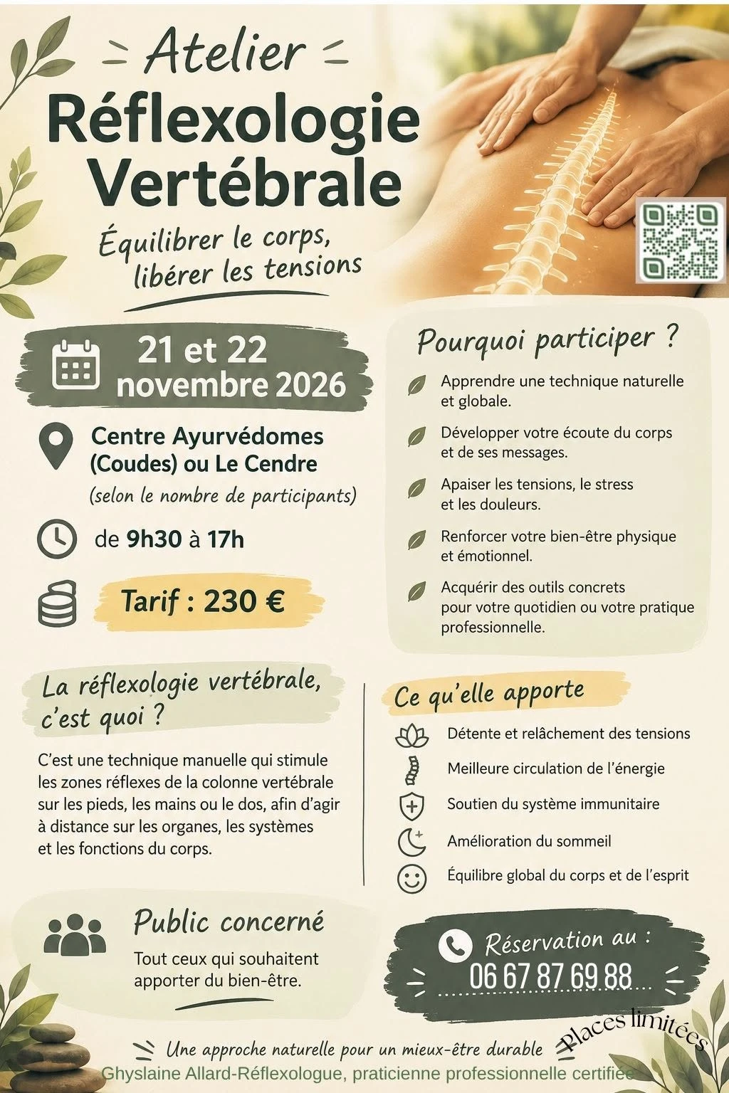 Illustration pour Formation à la Réflexologie vertébrale